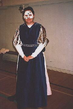 Cathy in Costume at Ball